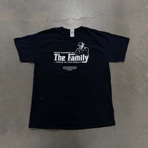 The Family Mob Museum Las Vegas Graphic Tee Black Mafia Movie Style T Shirt Mens